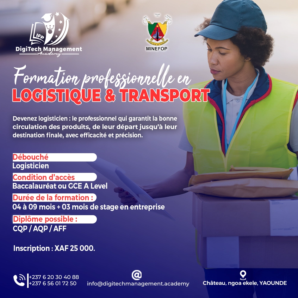 formation en logistique et transport au Cameroun formation en logistique et transport au Cameroun