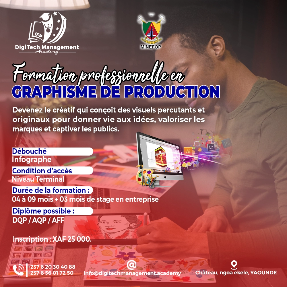 formation professionnelle en infographie au Cameroun formation professionnelle en infographie au Cameroun